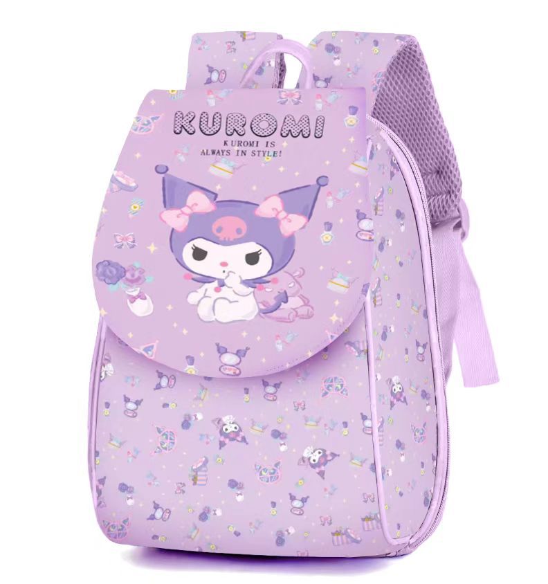 40Cm Kawaii Kittys Cinnamoroll Kuromi My Melody Cartoon Cute Leather Transparent Children's Backpack School Bag