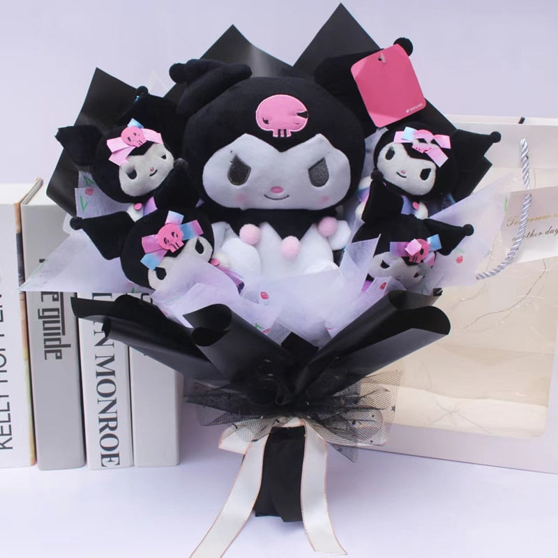 Rose Plush Bouquet Soft Stuffed Dolls Valentine's Day Christmas Graduation Birthday Gifts cartoon anime japan