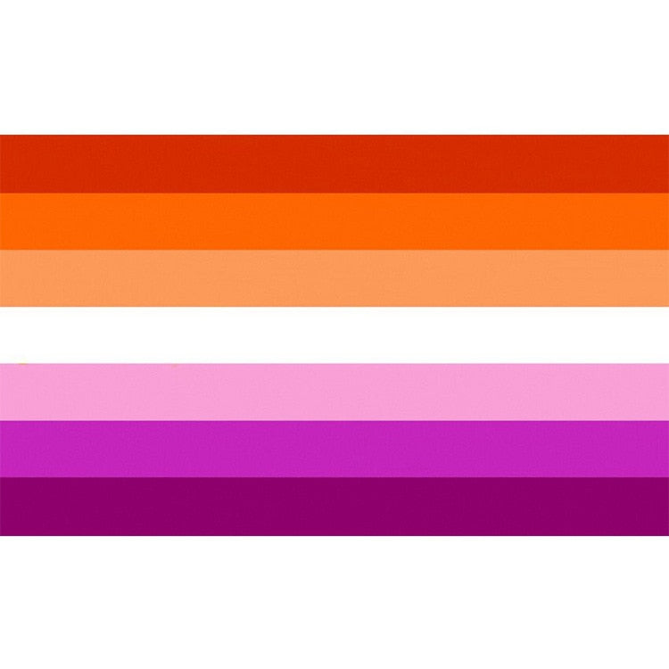 Orange lesbian Rainbow LGBT Flag Gay Pride Peace Flags 90x150cm Homosexual Lesbian Banner custom handmade print