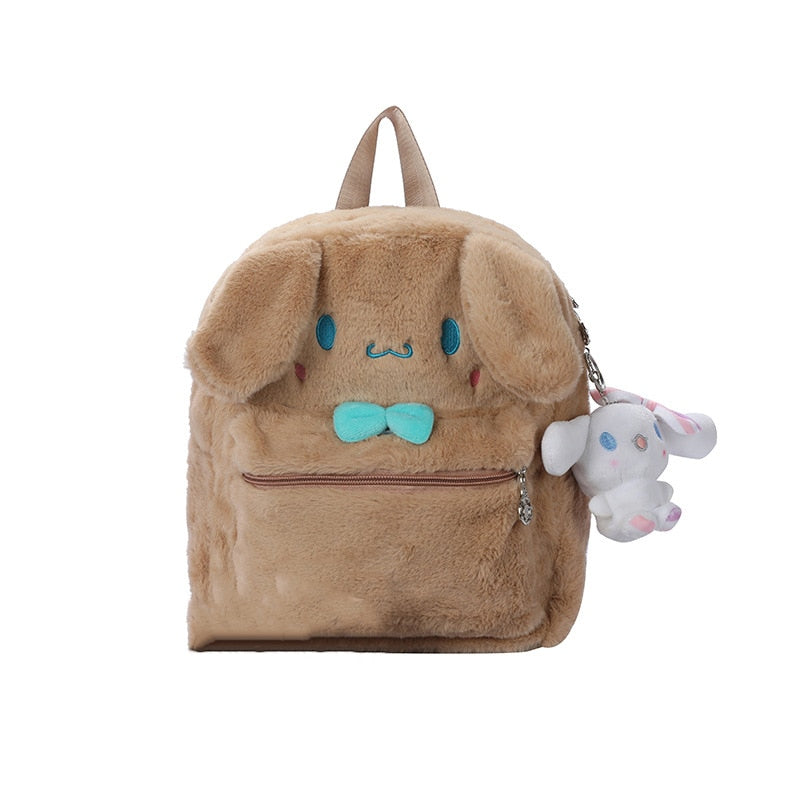 Tan Cinnamoroll backpack Melody pOmpompurin Kitty Kuromi Anime Fashion Backpack Beauty Travel School Bag Girls Toys