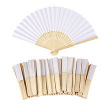 Load image into Gallery viewer, 50/30 PCS personalized hand-painted foldable paper fan portable party wedding supplies hand dance fan gift Chinese decoration custom engraved
