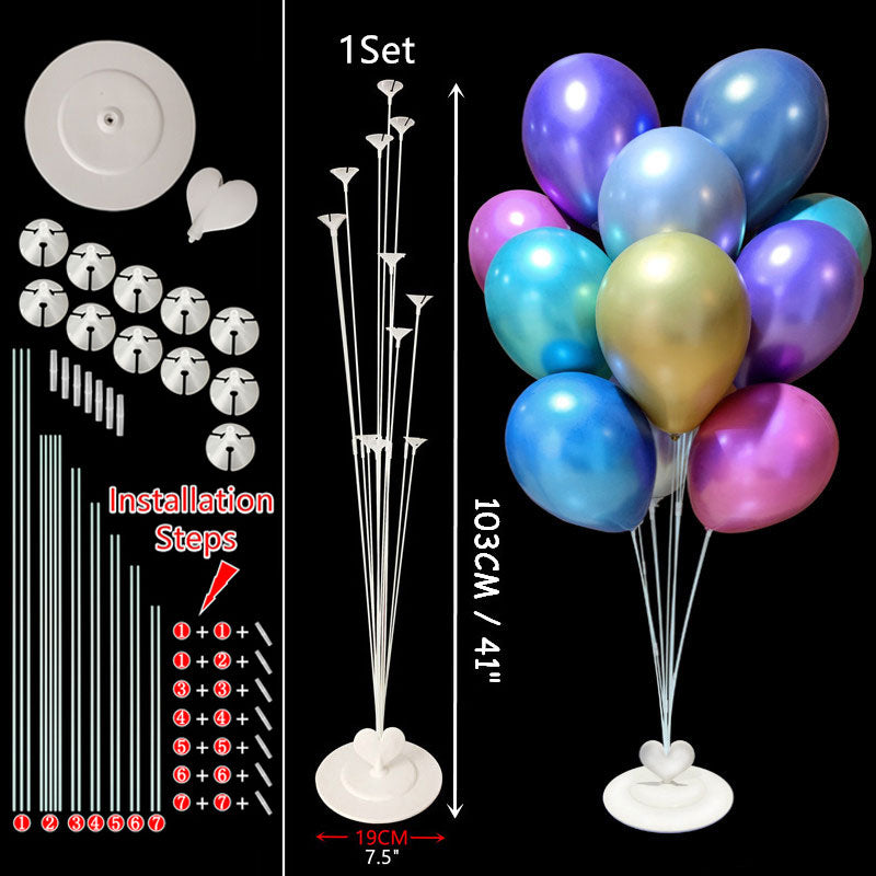 Balloon Column Balloon Stand for Baby Shower Birthday Wedding Party Decoration Eid Baloon Arch Kit Pump Clip Ballons Accessories