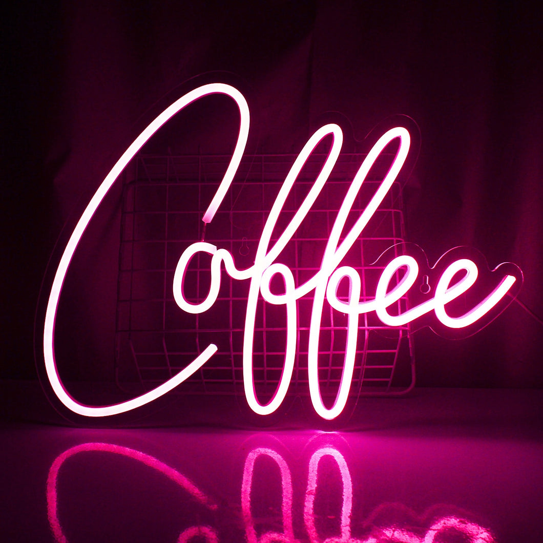 Coffee Cafe Neon Light Coffee Cup Luminous LED Sign Party Wedding Shop Birthday barista Room Personality Art Wall Decoration custom design handmade