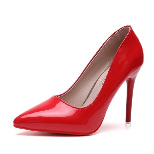 High Heel Pointed Toe Stiletto Red Bottom Fashion Women's Shoes Shallow High Heels Red Bottom High Heels  Lolita Shoes Nightclub