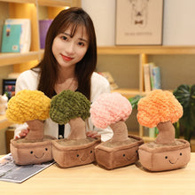 Load image into Gallery viewer, Lifelike Plush Fortune Tree Toy Stuffed Pine Bearded Trees Bamboo Potted Plant Decor Desk Window Decoration Gift for Home Kids
