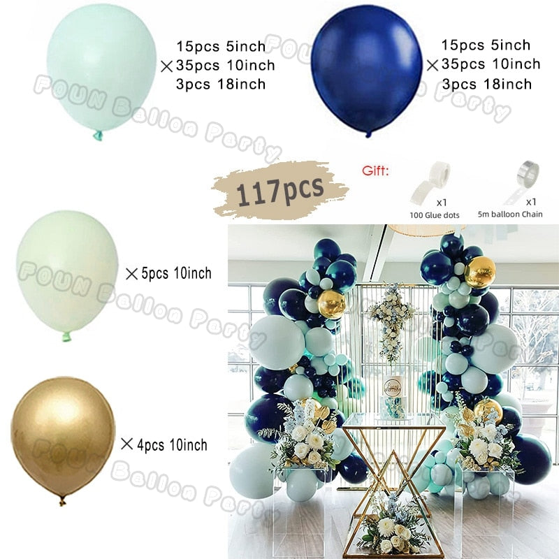 Party Balloon Garland Arch Kit Birthday Wedding Latex Gender Reveal Baby Shower Decoration Balloons quinceañera