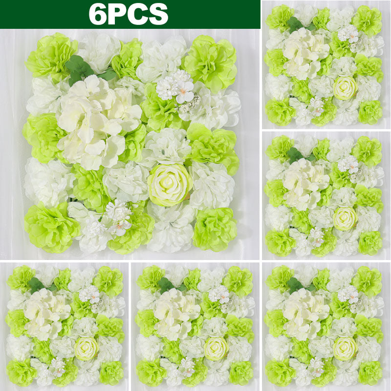 Artificial Flowers Wall Panel 3D Flower Backdrop Faux Roses for Wall Party Wedding Bridal Shower Decoration 6 PIECES crafting material