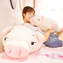 Load image into Gallery viewer, 40-75cm Squishy Pig Stuffed Doll Lying Plush Piggy Toy Animal Soft Plushie Hand Warmer Pillow Blanket Kids Baby Comforting Gift
