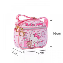 Load image into Gallery viewer, 19CM Kawaii Cartoon Kitty My Melody Kuromi Cinnamoroll Cute Mini Leather Organizer Shoulder Messenger Bag
