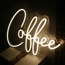 Load image into Gallery viewer, Coffee Cafe Neon Light Coffee Cup Luminous LED Sign Party Wedding Shop Birthday barista Room Personality Art Wall Decoration custom design handmade
