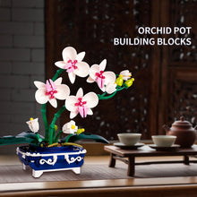 Load image into Gallery viewer, 608PCS Orchid Flowers Potted Building Blocks 10311 Bouquet Blossom Botanical Decoration Bricks Toys For Girls Birthday Gifts
