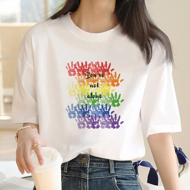 LGBT lesbian gay flag pride trans transgender pansexual  bisexual t-shirt women custom print design