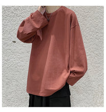 Load image into Gallery viewer, 100% Cotton Oversize  Men&#39;s Women T-shirt Man Long sleeves Pure Color Men t shirt T-shirts For Male Female Tops
