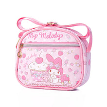 Load image into Gallery viewer, 19CM Kawaii Cartoon Kitty My Melody Kuromi Cinnamoroll Cute Mini Leather Organizer Shoulder Messenger Bag
