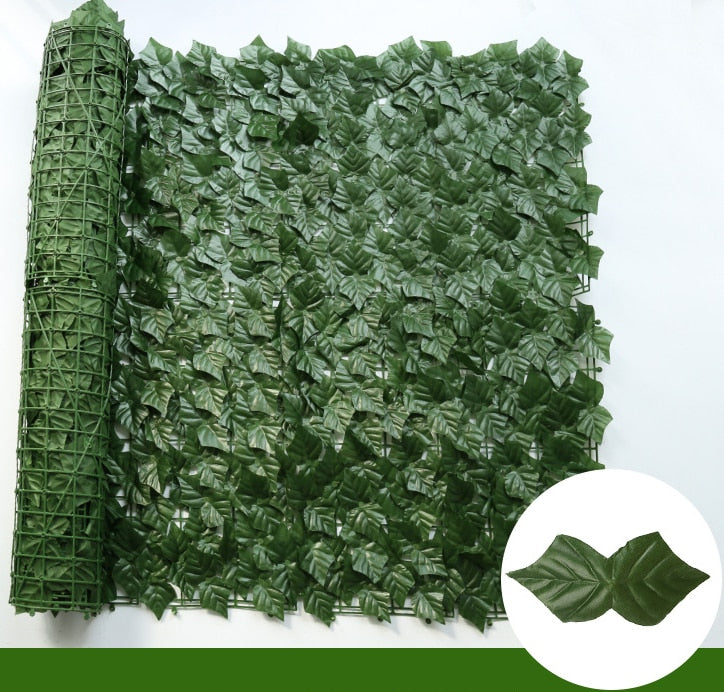 Artificial Ivy Hedge Green Leaf Fence Panels Faux Privacy Fence Screen for Home Outdoor Garden Balcony Decoration crafting material design art DIY