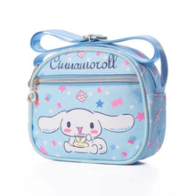 Load image into Gallery viewer, 19CM Kawaii Cartoon Kitty My Melody Kuromi Cinnamoroll Cute Mini Leather Organizer Shoulder Messenger Bag
