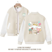 Load image into Gallery viewer, Kawaii Anime Cinnamoroll Cute Cartoon Girls Baseball Uniform Spring Autumn New Kids Top Jacket Birthday Gift
