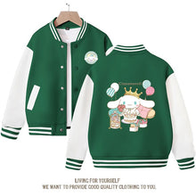 Load image into Gallery viewer, Kawaii Anime Cinnamoroll Cute Cartoon Girls Baseball Uniform Spring Autumn New Kids Top Jacket Birthday Gift
