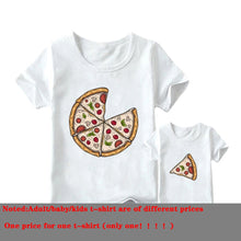 Load image into Gallery viewer, Family Matching T Shirt Pizza Cartoon Pattern Dad Son Mom Daughter T-shirts Top Fashion Cotton Short Sleeve Clothes custom design hand printed
