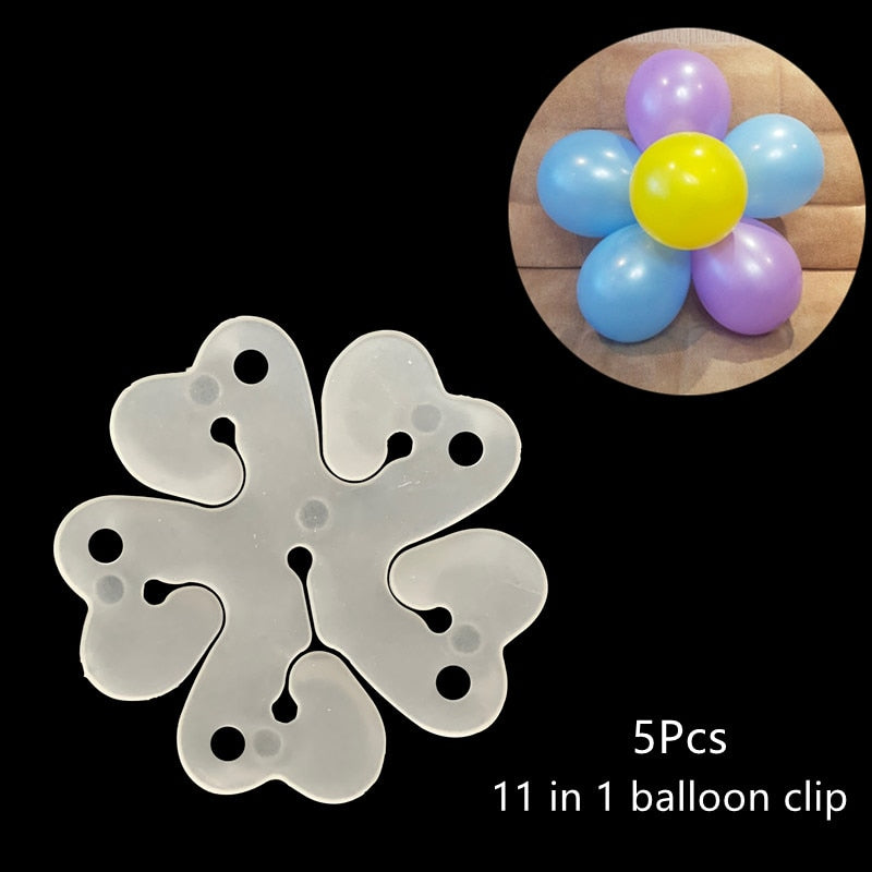 Balloon Clip flower Stand for Baby Shower Birthday Wedding Party Decoration Eid Baloon Arch Kit Pump Clip Ballons Accessories