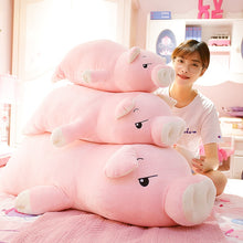 Load image into Gallery viewer, 40-75cm Squishy Pig Stuffed Doll Lying Plush Piggy Toy Animal Soft Plushie Hand Warmer Pillow Blanket Kids Baby Comforting Gift
