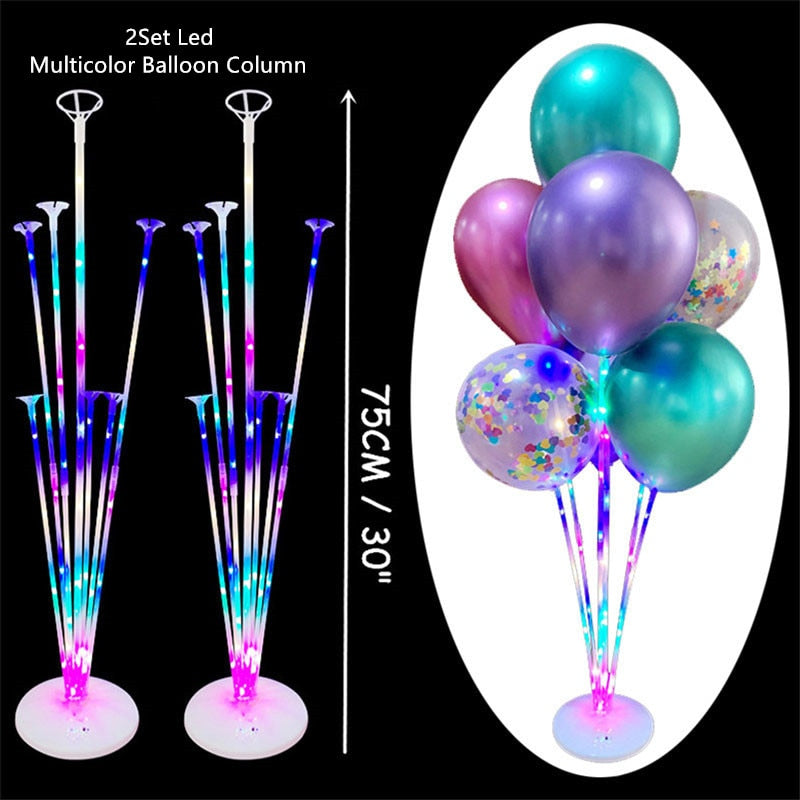 Balloon Column Balloon Stand for Baby Shower Birthday Wedding Party Decoration Eid Baloon Arch Kit Pump Clip Ballons Accessories