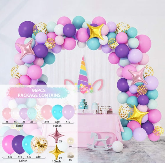 Balloon Arch Kit Garland Wedding Birthday Party Decoration Confetti Latex Balloons Gender Reveal Baptism Baby Shower Decorations quinceañera