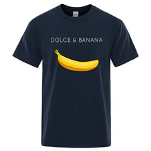 Load image into Gallery viewer, Dolce &amp; Banana Fashion Print Men T-shirts Casual Breathable Tops Oversized Cotton Tshirt Male Short Sleeve Tees custom prints
