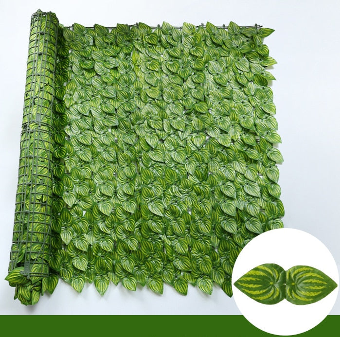 Artificial Ivy Hedge Green Leaf Fence Panels Faux Privacy Fence Screen for Home Outdoor Garden Balcony Decoration crafting material design art DIY