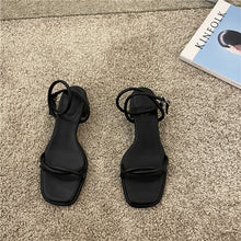 Load image into Gallery viewer, Summer New Narrow Band Women Sandal Shoes Fashion Thick Heel Ladies Elegant Open Toe Sandalias Ankle Strap Dress Pumps

