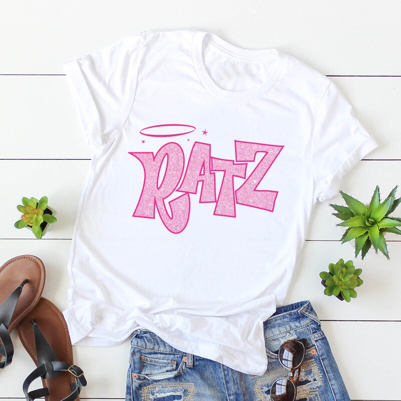 Brat Ratz Mouse hamster Woman Kawaii rat meme Tshirts Short Sleeve Top Tee Shirt Women T-shirt Custom handmade print design