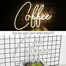 Load image into Gallery viewer, Coffee Cafe Neon Light Coffee Cup Luminous LED Sign Party Wedding Shop Birthday barista Room Personality Art Wall Decoration custom design handmade
