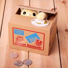 Load image into Gallery viewer, Panda Coin Box Kids Money Bank Automated Cat Thief Money Boxes Toy Gift for Children Coin Piggy Money Saving Box
