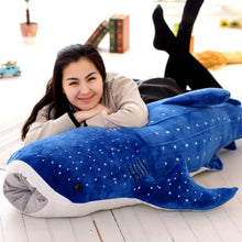 Load image into Gallery viewer, 150cm Large Size Soft Shark Plush Toy Big Creative Blue Whale Stuffed Soft Shark Sea Fish Plush Pillow Lovely Children Baby Doll
