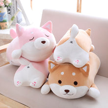 Load image into Gallery viewer, Cute Corgi Dog doll pillow Shiba Inu plush toy  holding sleeping doll Stuffed animal pillow gift for baby 35cm
