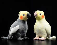 Load image into Gallery viewer, 18cm Small Real Life Yellow Cockatiel Plush Toys Extra Soft Parrot Stuffed Birds Animal Toy Christmas Gifts For Kids
