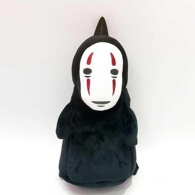 Spirited Away No Face Man Backpacks Plush Doll Creative Backpack Kids Adults Cute Bag
