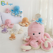 Load image into Gallery viewer, 1PC 40-80cm Cute Octopus Plush Toy Octopus Whale Dolls &amp; Stuffed Toys Plush Sea Animal Toys For Children Kids Xmas Gift
