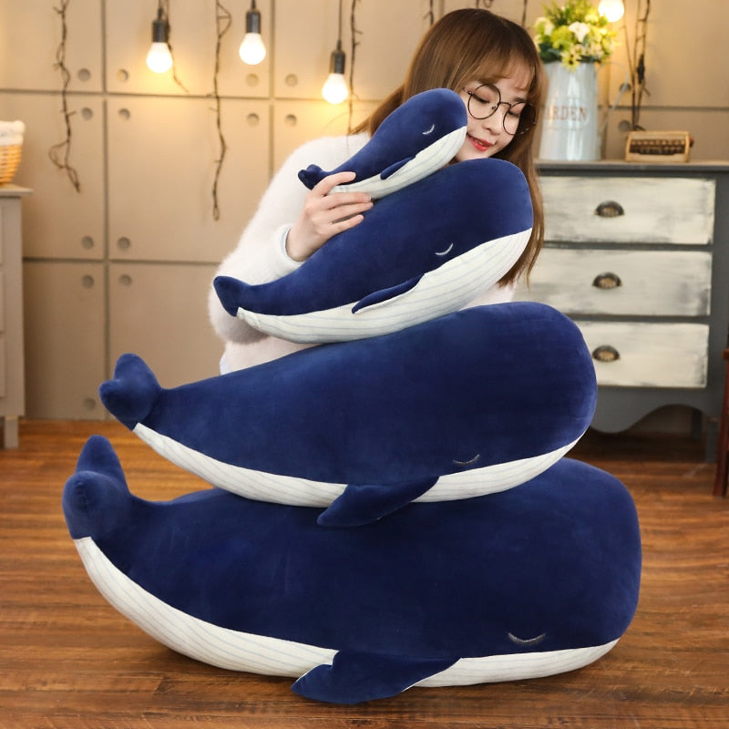 Super Soft Plush Toy Sea Animal Big Blue Whale Soft Toy Stuffed Animal Children's Birthday gift