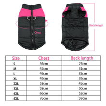 Load image into Gallery viewer, Waterproof Pet Dog Puppy Vest Jacket Winter Warm Dog Clothes Pet Padded Vest Zipper Jacket Coat For Small Medium Large Dogs
