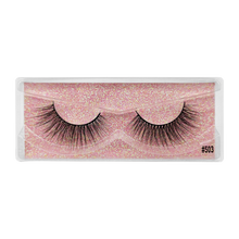Load image into Gallery viewer, SHIDISHANGPIN 1 pair 3D Mink Eyelashes Real Cruelty free dramatic false Lashes fluffy Strip Thick Lash faux cils makeup 37A
