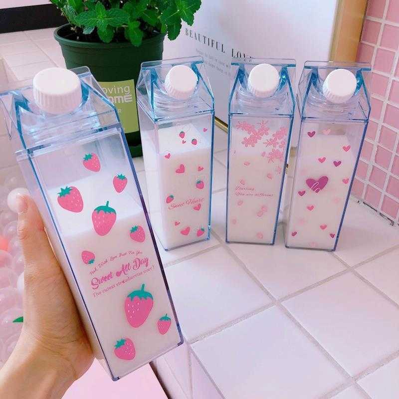 Milk Carton Water Bottles  Trendy water bottles, Milk carton, Cute water  bottles