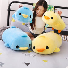 Load image into Gallery viewer, Stuffed Down Cotton Lying Duck Cute Yellow Duck Plush Toys for Children Soft Pillow Cushion Nice Christmas Gift
