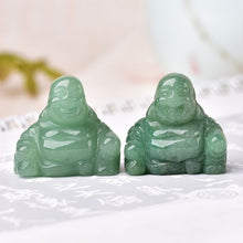 Load image into Gallery viewer, 1PC Natural Stone Carved Maitreya Buddha Fengshui Crystal Statue Craft for Home Decoration Chakra Healing Reiki Quartz gift
