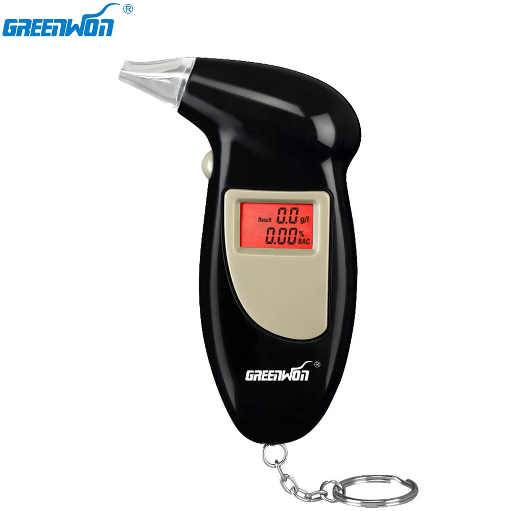 68S Alcohol Tester Digital Alcohol Detector Breathalyzer Police Alcotester Backlight Display white box no manual