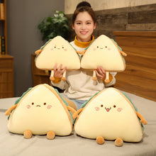 Load image into Gallery viewer, Moody Sandwhich : Simulation Food Cake Plush Toy Cute Bread Stuffed Doll Soft Nap Sleep Pillow Sofa Bed Cushion Creative Birthday Gift
