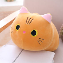 Load image into Gallery viewer, 25cm 35cm 50cm plush cat toy white black brown stuffed animal cat plush throw pillow kids toys birthday gift for children
