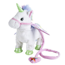 Load image into Gallery viewer, 35cm Funny Electric Walking Unicorn Plush Toy Stuffed Animal Toys for Children Electronic Music Unicorn Toy Christmas Gifts
