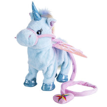 Load image into Gallery viewer, 35cm Funny Electric Walking Unicorn Plush Toy Stuffed Animal Toys for Children Electronic Music Unicorn Toy Christmas Gifts
