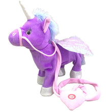 Load image into Gallery viewer, 35cm Funny Electric Walking Unicorn Plush Toy Stuffed Animal Toys for Children Electronic Music Unicorn Toy Christmas Gifts
